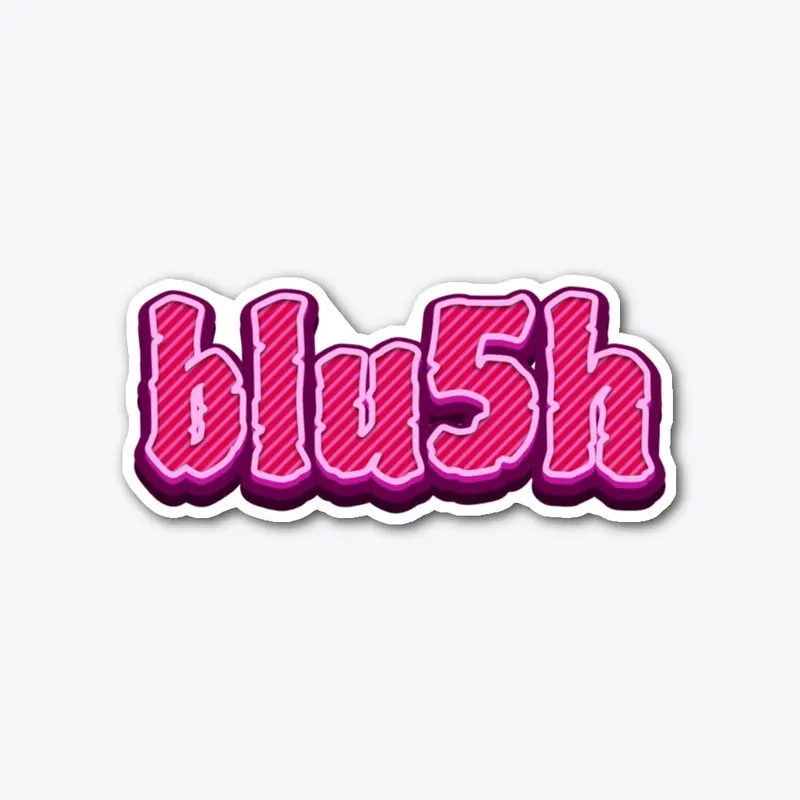 BLU5H Die-Cut Sticker